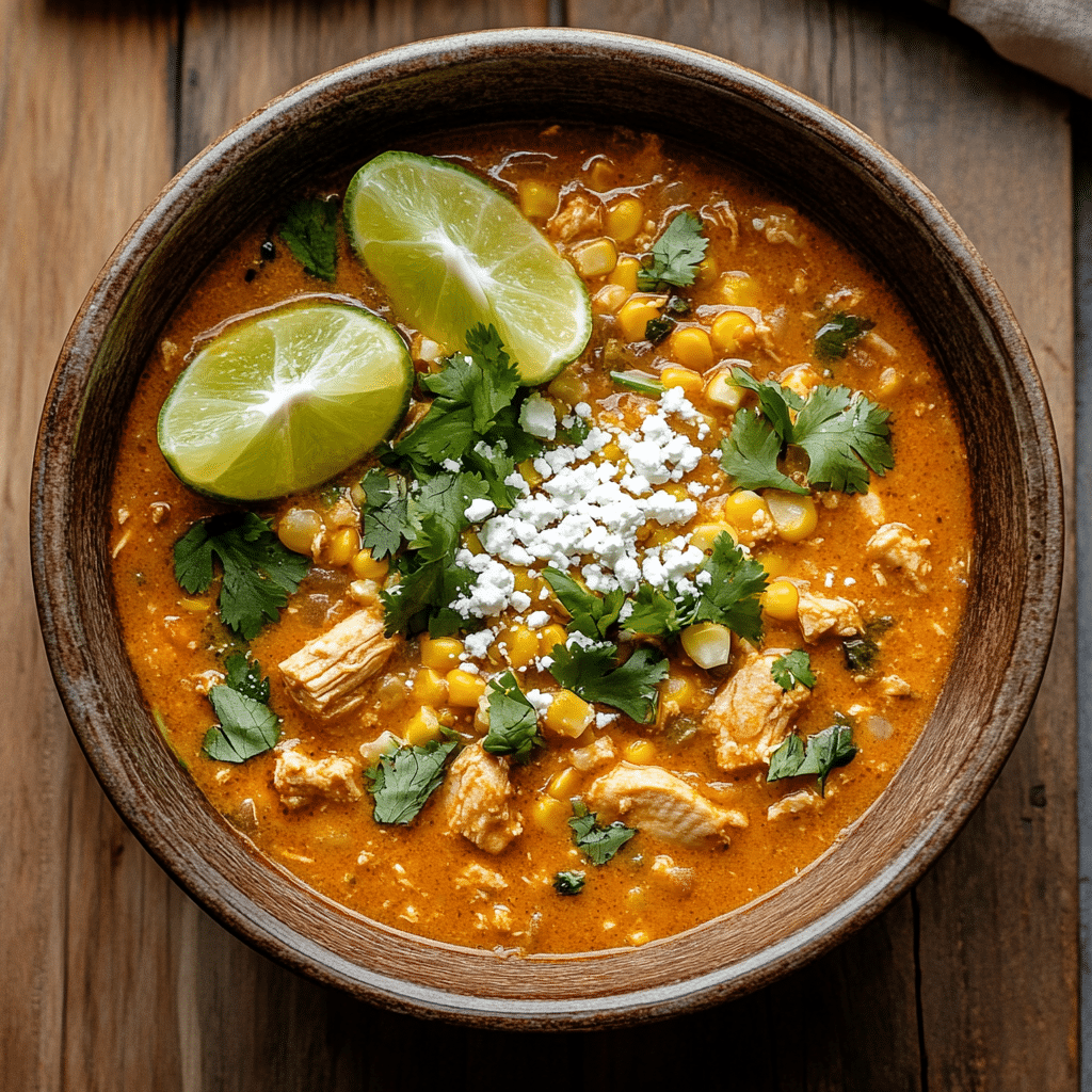 Easy Crock Pot Mexican Street Corn Chicken Chili