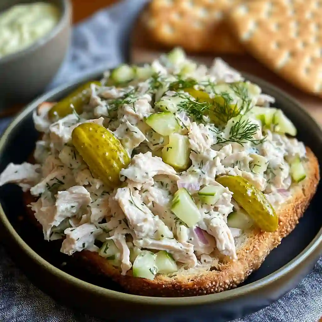Dill Pickle Chicken Salad Made Easy And Delicious